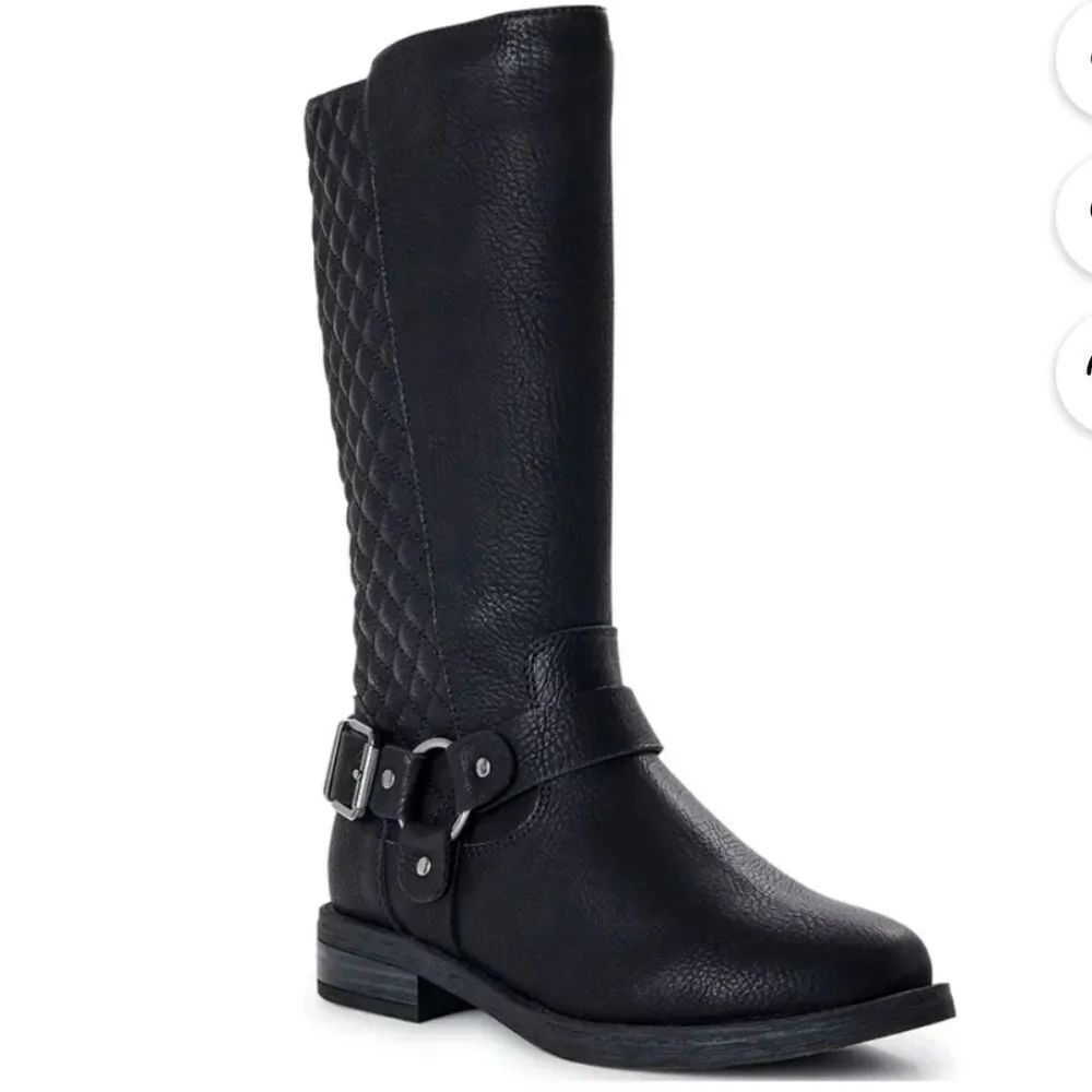 WONDER NATION LITTLE GIRL & BIG GIRL QUILTED RIDING BOOT
